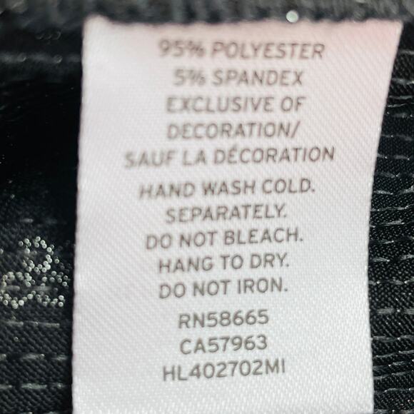 Chelsea 28 Silver Black Sequins Faux Wrap V-Neck Sleeveless Peplum Dressy Top XS - Picture 7 of 8